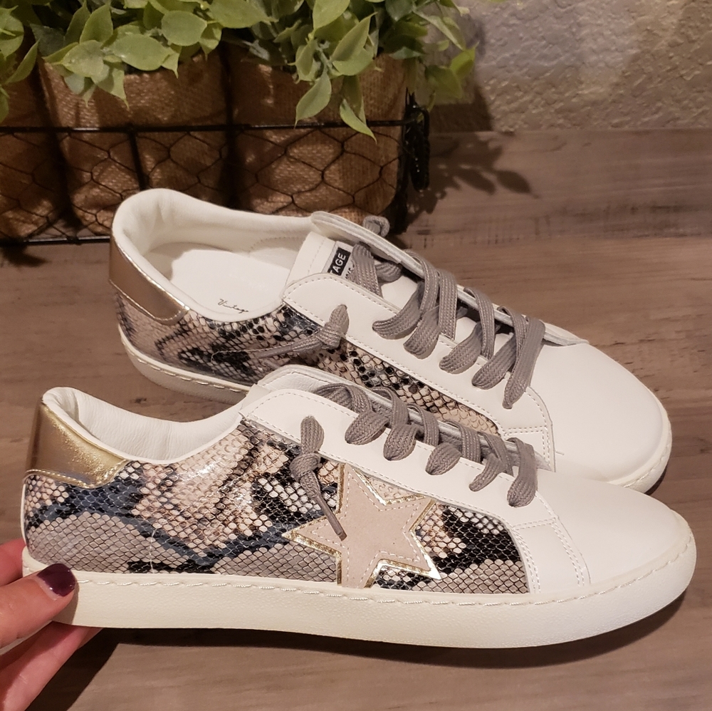 Vintage Havana Bianca Snake Sneakers - Picture 1 of 6